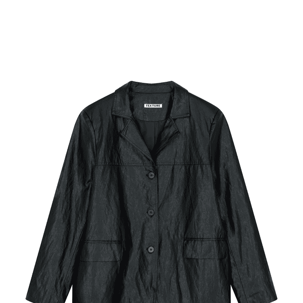 standard collar leather jacket