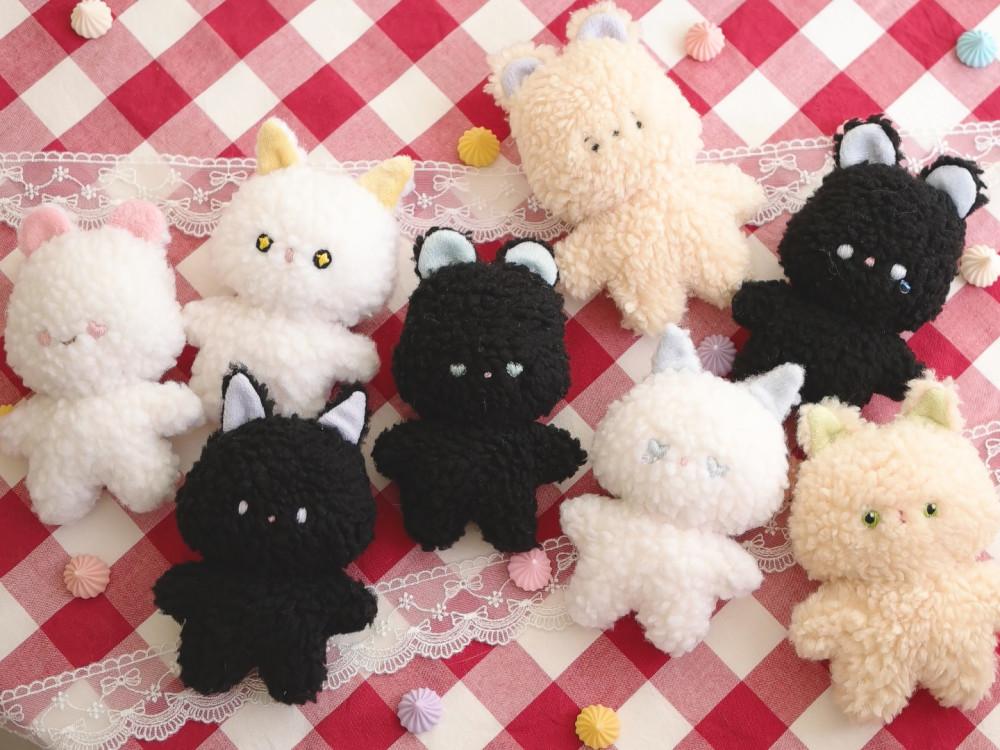 DIY 키트 나만의 15cm 동물 솜인형 만들기 동영상 취미 애착인형 학교수업 고양이 곰