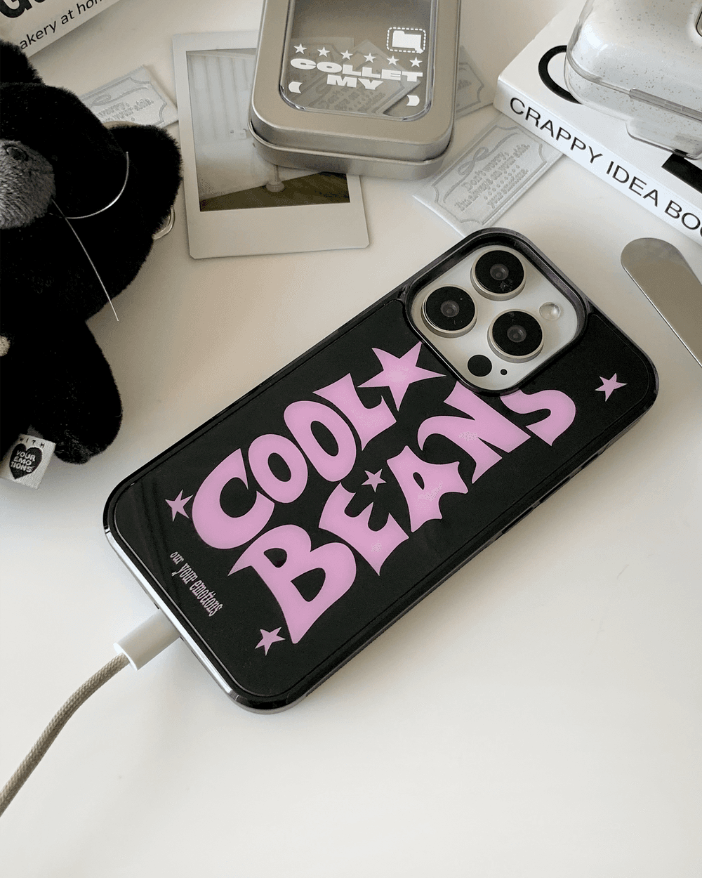cool beans glass case ( 2 type )