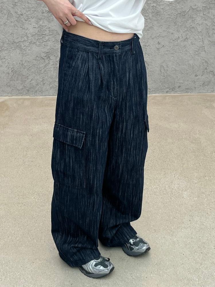 [ 남녀공용 / 커플템 강추 !!!! ]Denim jean set cargo PT
