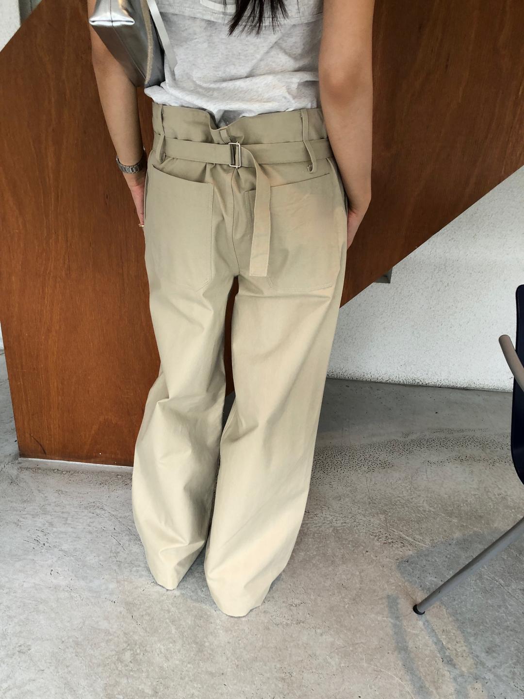 back bizo cotton pants (2color)