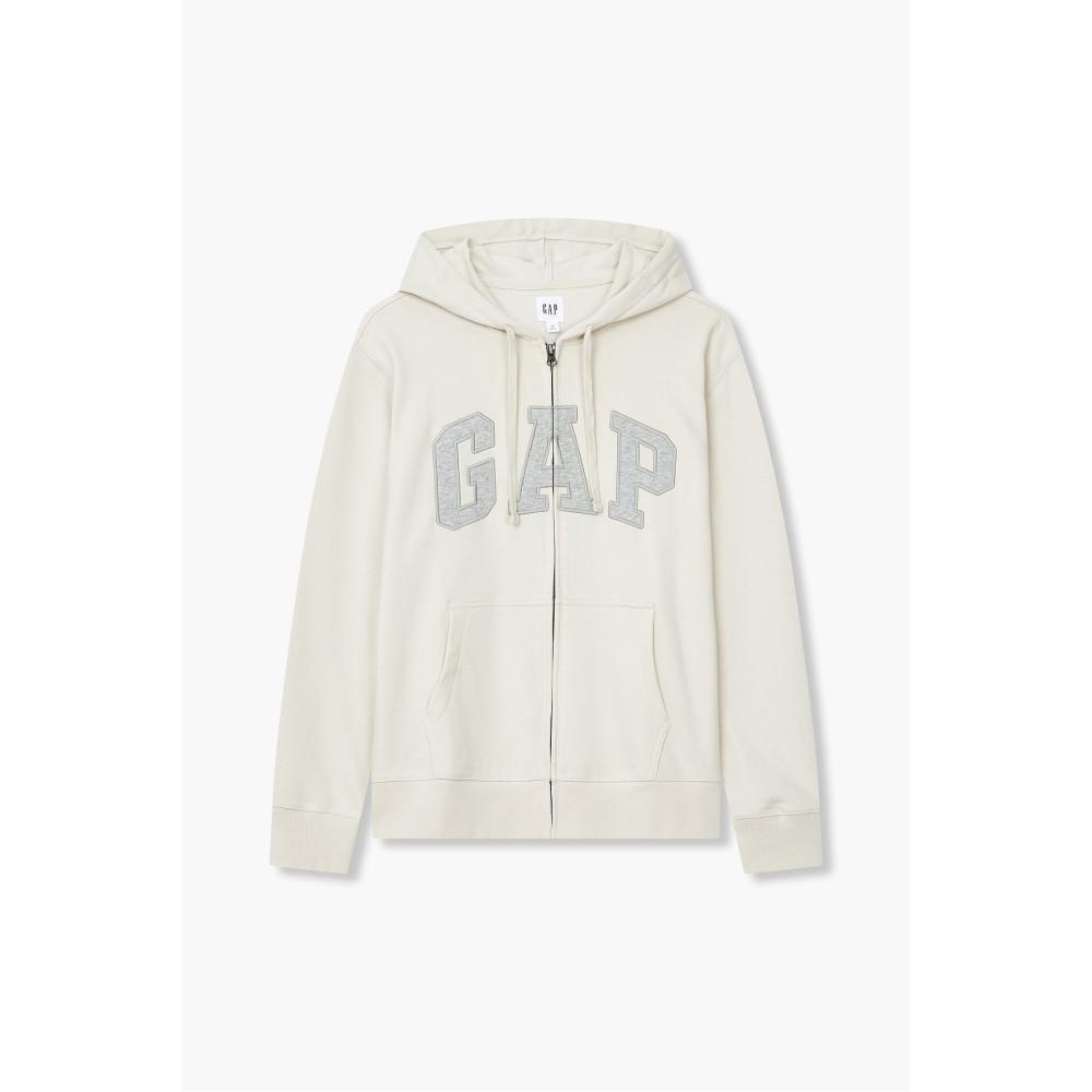 [GAP Adults] [남성] 헤리티지 로고 후드 집업_라이트 베이지 5114127002