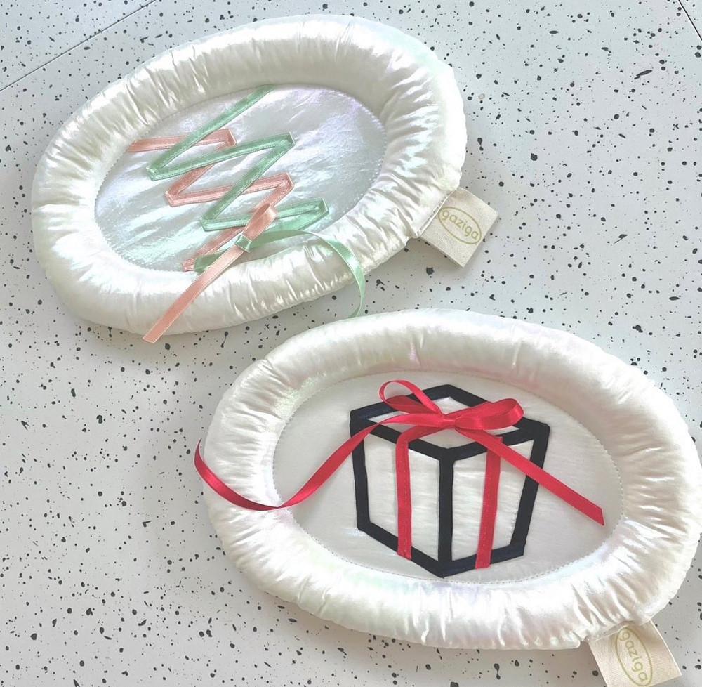 리본 패브릭 트레이