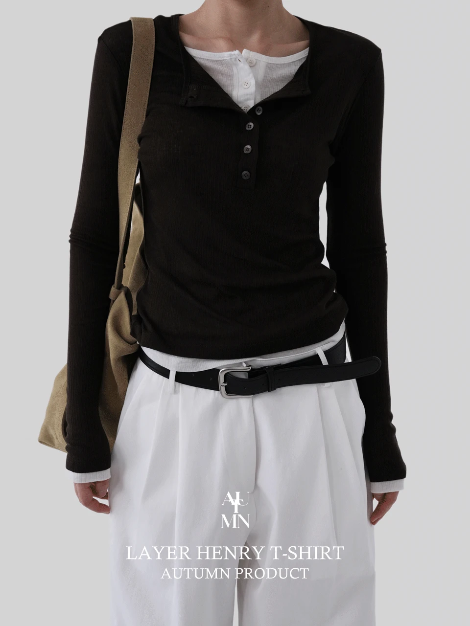 [made]레이어헨리티셔츠