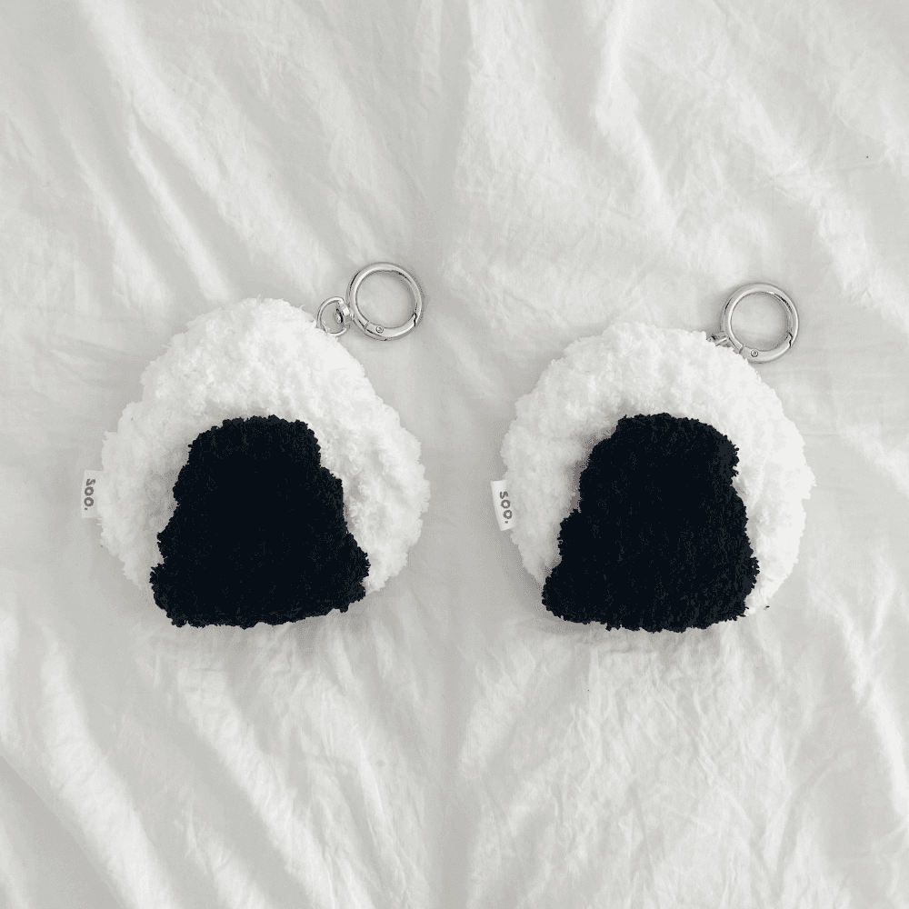 주먹밥 에어팟 파우치 (도시락 세트)(+토마토 키링)