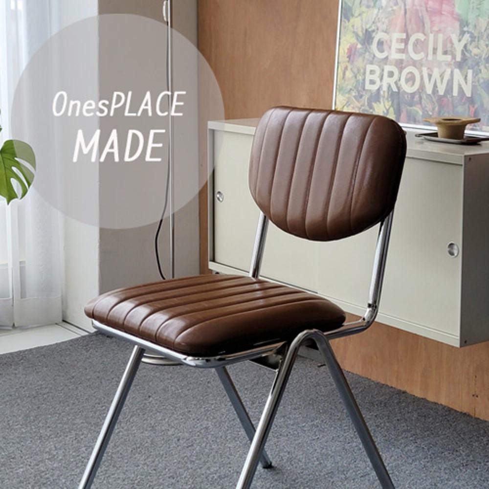 [OnesPLACE] 브릿지 체어 퀼팅 / 카페 인테리어 식탁 의자 원스플레이스