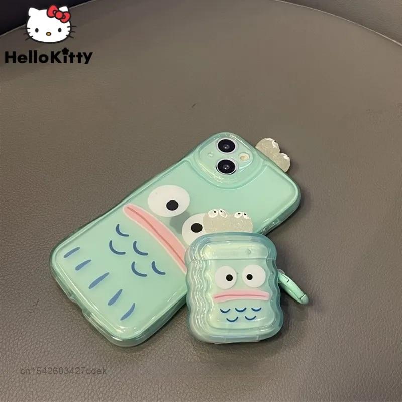 산리오 에어팟 케이스, 만화 한요돈 애플 폰 11 12 13 14 프로 맥스 트렌디 케이스, 에어팟 1 2 3 헤드셋 케이스, 에어팟 프로 2 커버