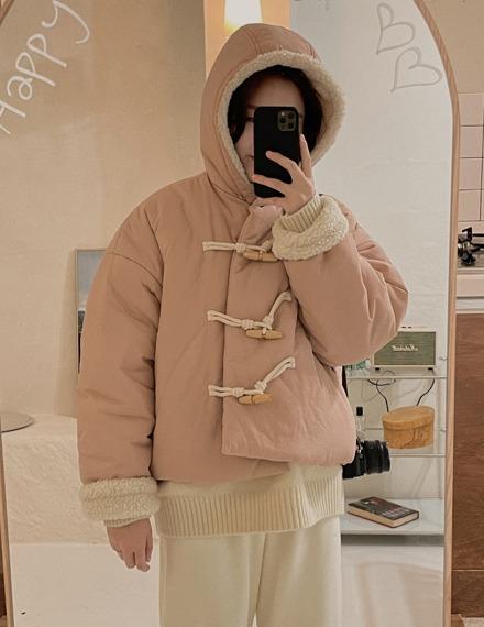 리네즈떡볶이후드점퍼(덤블안감)