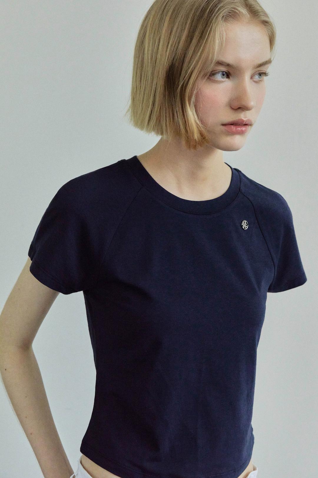 RAGLAN HALF-SLEEVE T-SHIRTS / NAVY