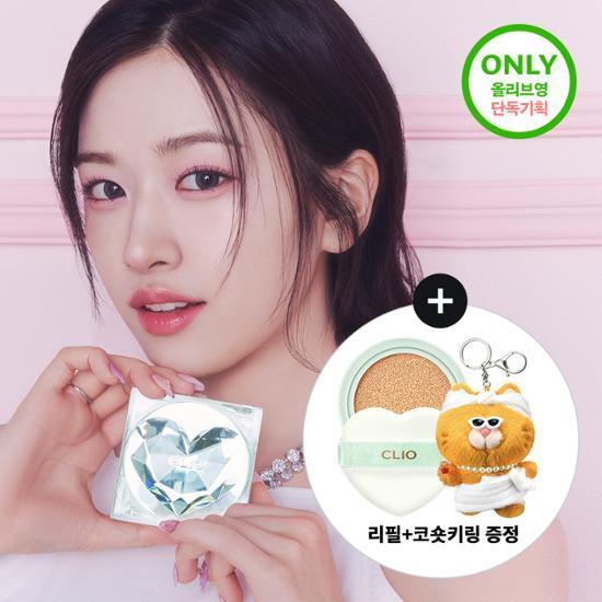 [냥생역전 코숏/리필+코숏키링 증정] 클리오 킬커버 스킨 픽서 쿠션 기획/단품