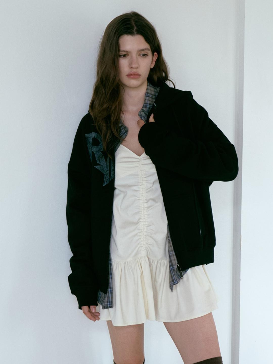 Shirring Bustier Blouse VW5AB214_2color