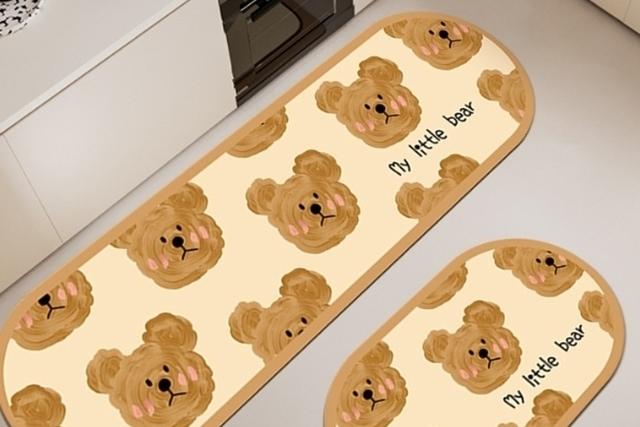 마이베어 빨아쓰는 말랑한 3세대 규조토 욕실 발매트 주방매트 2size