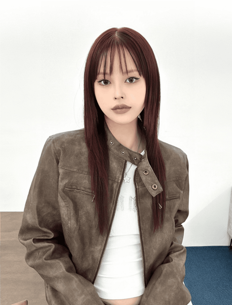 vintage biker cropped leather jacket