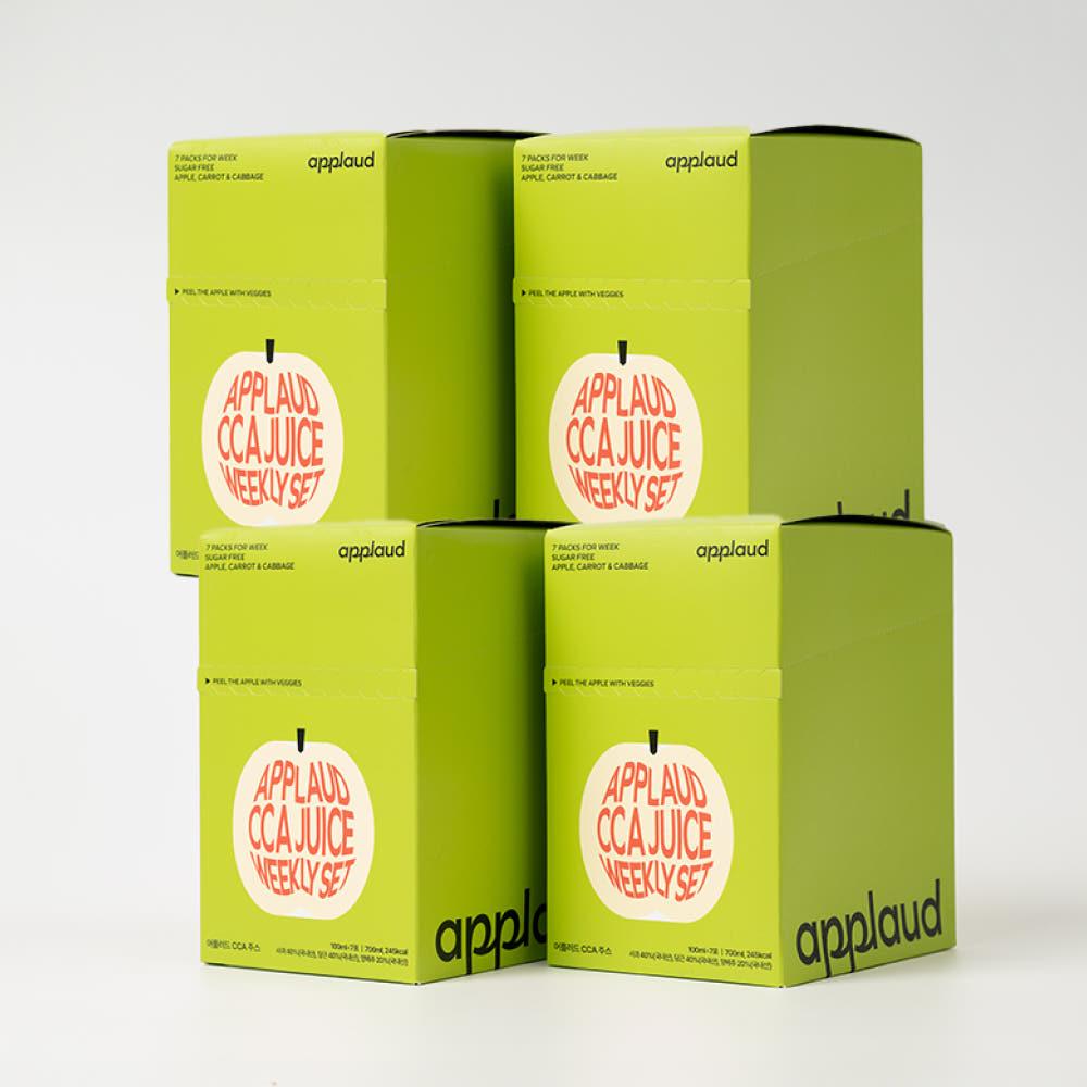 [4주 세트] 어플러드 CCA 주스 100ml, 28포 