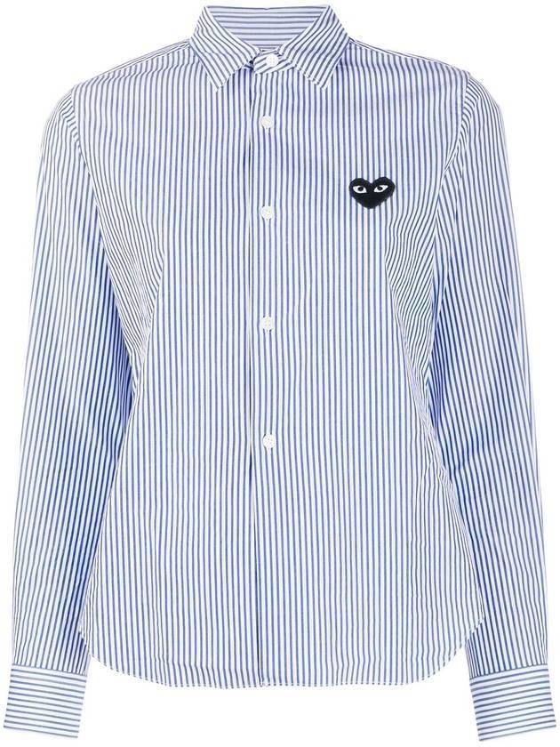 블랙하트 와펜 스트라이프 셔츠