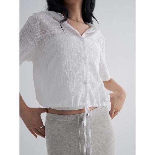 아일렛 셔켓  화이트