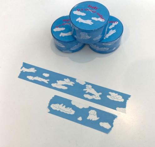 [발구락] doggy today 도기투데이 (구름 강아지) 마스킹테이프