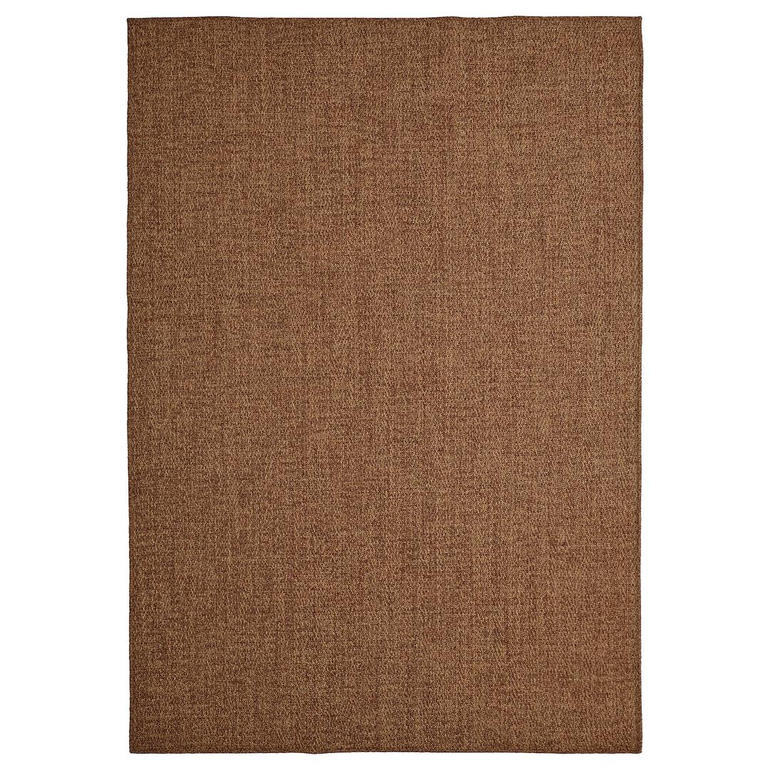 LYDERSHOLM 뤼데르스홀름 평직러그, 실내외 - 미디엄브라운 160x230 cm