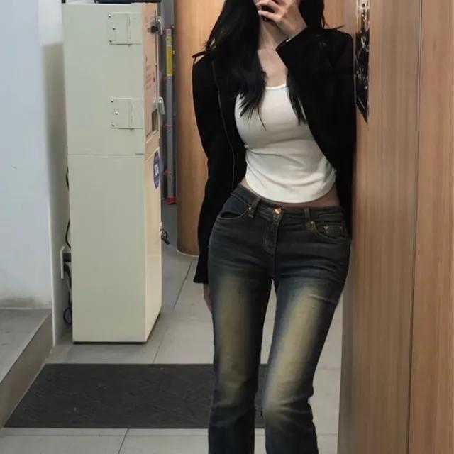 [BEST/리뷰 보장]켈빈 워싱 Y2K 로우라이즈 부츠컷 PT