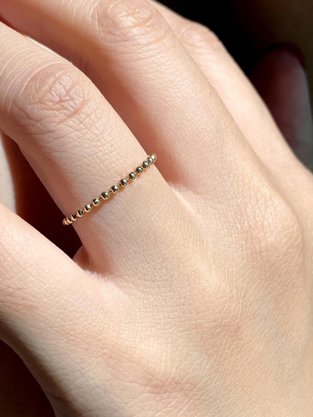 민자볼체인반지 14K 18K