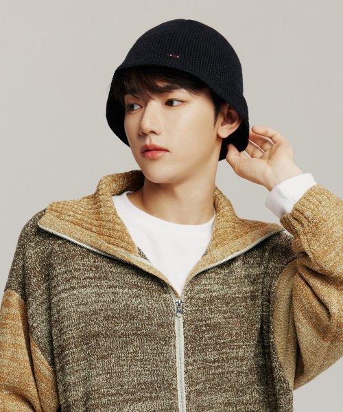 코지 니트 버킷햇_블랙