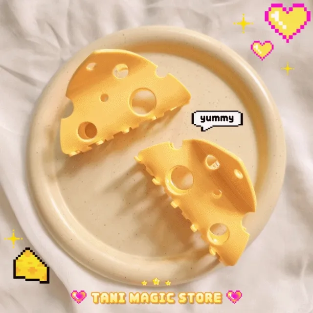 [최고 인기✨️] 조각 치즈 집게핀🧀