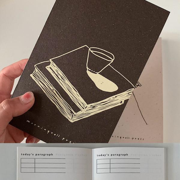 Tea & Book paragraph note