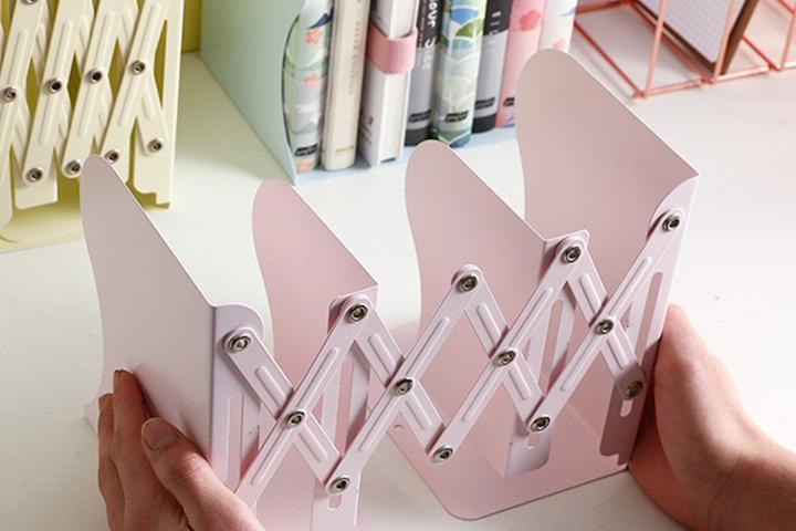 늘어나는 책꽂이 북스탠드 북엔드 길이조절 지지대