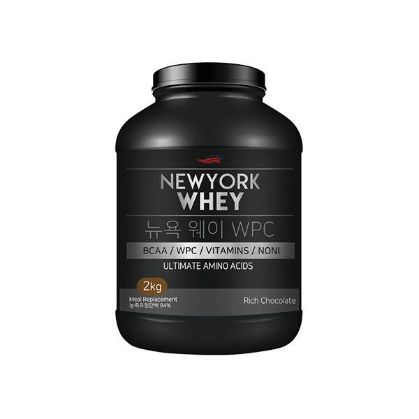 뉴욕웨이 WPC 초코맛 2kg 단백질보충제 헬스보충제 웨이프로틴 농축유청단백