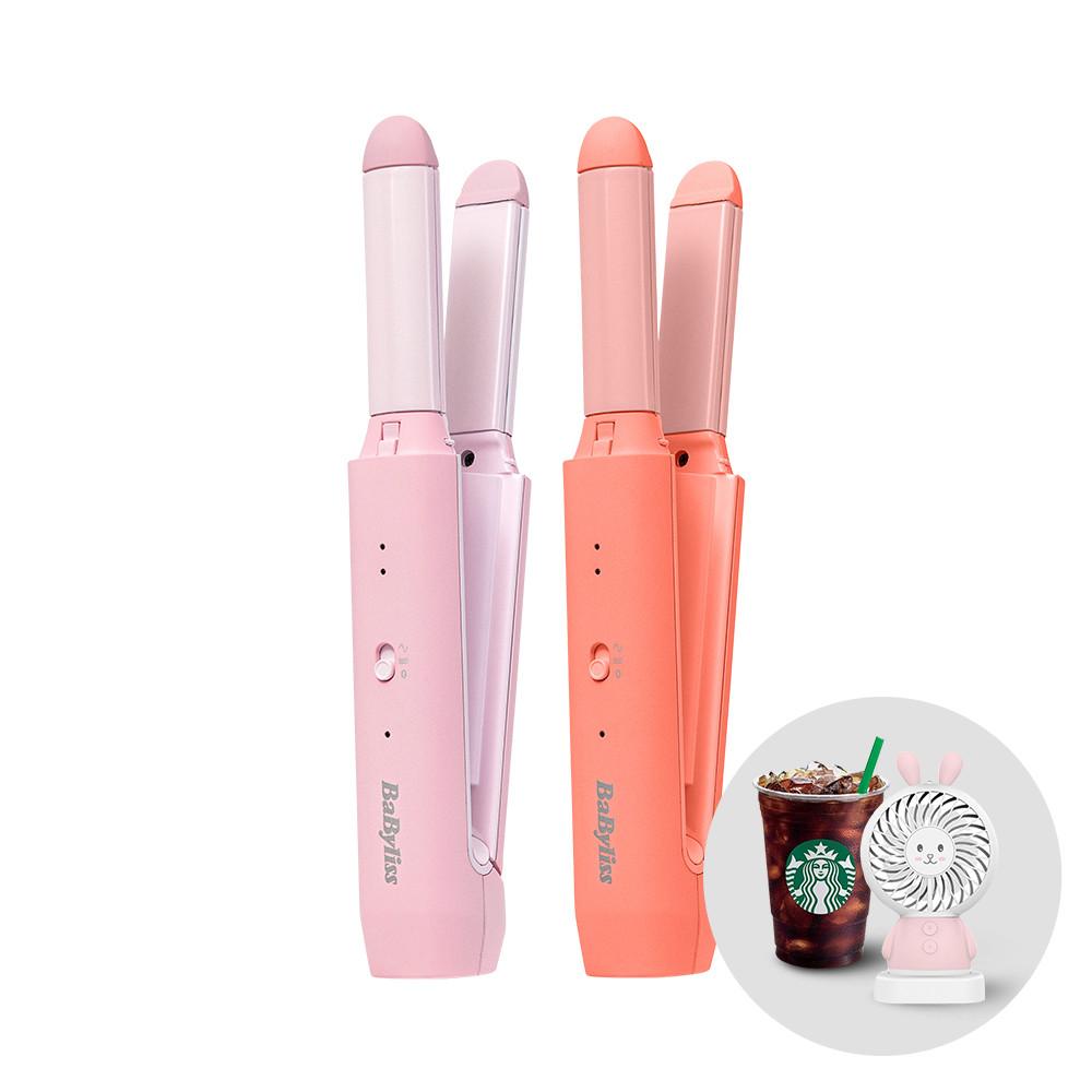 [바비리스] 컬러핏 미니 무선고데기 핑크블라썸 BCD1030PIK / 코랄블라썸 BCD1030CK+손선풍기 증정