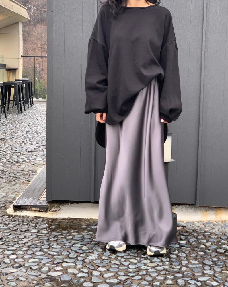 (2size) 샤틴 밴딩 스커트