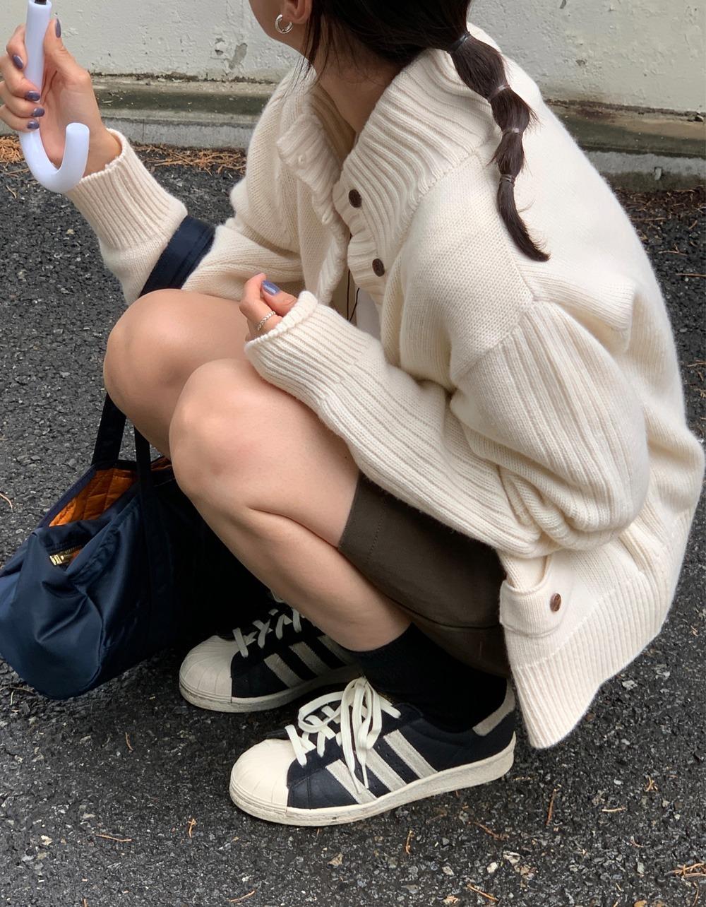 시엔 하이넥 cardigan