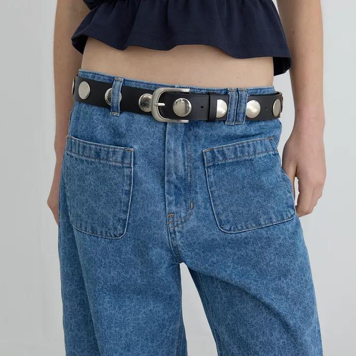 [5TH RESTOCK] BOLD RIVET LEATHER BELT