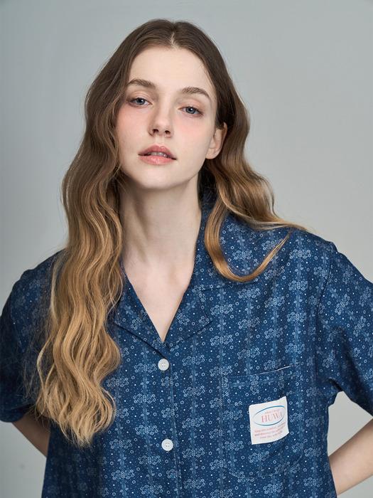 미스트 반팔 커플 잠옷 세트 (Uni)