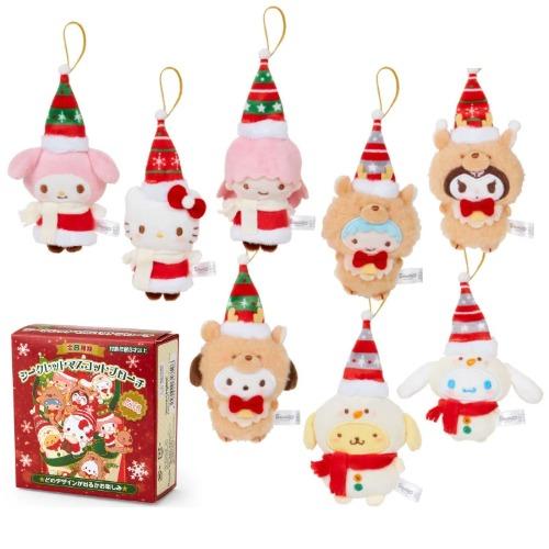 산리오 크리스마스 랜덤 브로치 오너먼트 키링