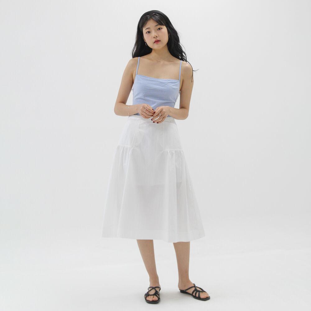 OSU Midi  Skirt, white