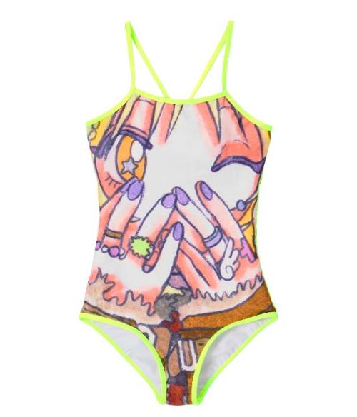YB X Oliwa Full-Graphic Swimsuit
