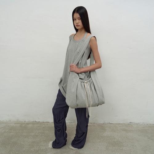 KNOT DETAIL SHOULDER BAG (GREY)