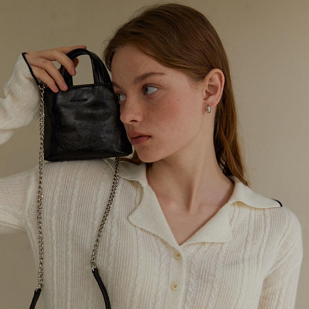 mini toast bag - black