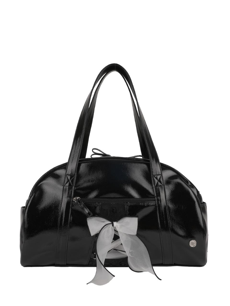 Daily ribbon gym bag_Enamel black