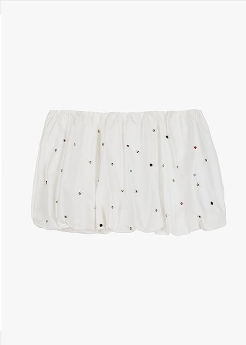 Mini bubble skirt (White rivet)