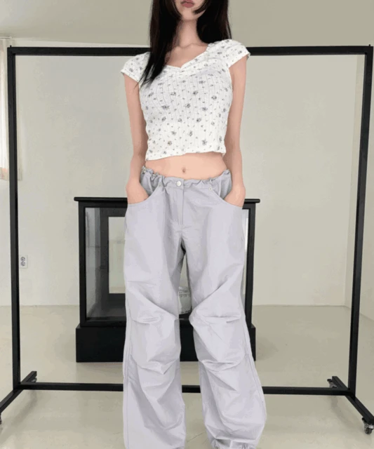 [MADE]아이유 라일락 카고팬츠