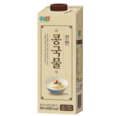 E 정식품 진한 콩국물 950ml x 4개입 콩국 콩국수, 950ml, 4개