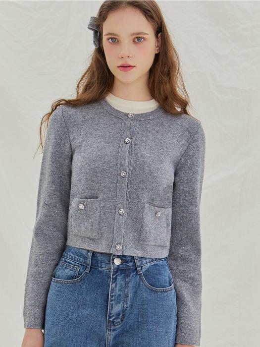 Aino sequin knit cardigan(3colors)