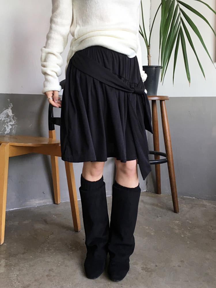 매듭 플레어 스커트 [2color]