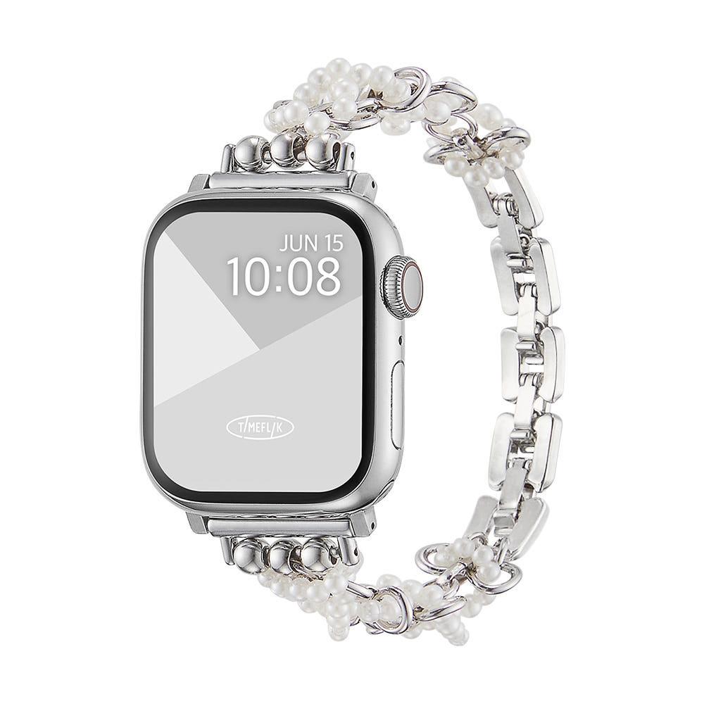 타임플릭 진주 브레이슬릿 스트랩 애플워치 9 8 울트라 7 6 SE2 SE 호환 밴드 줄
