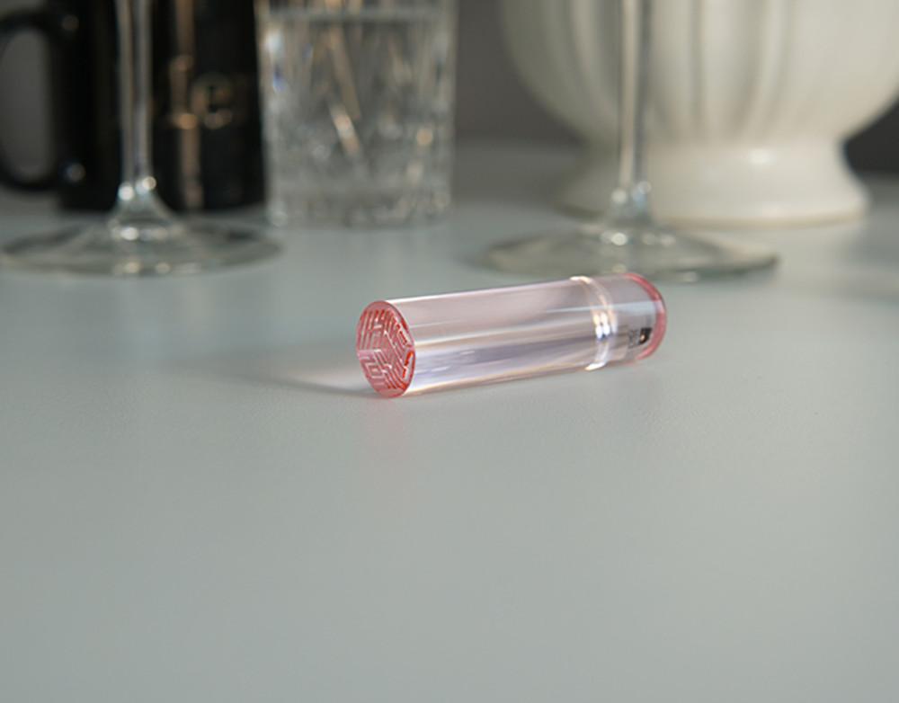 핑크 크리스탈 육합 입체도장 [원형]