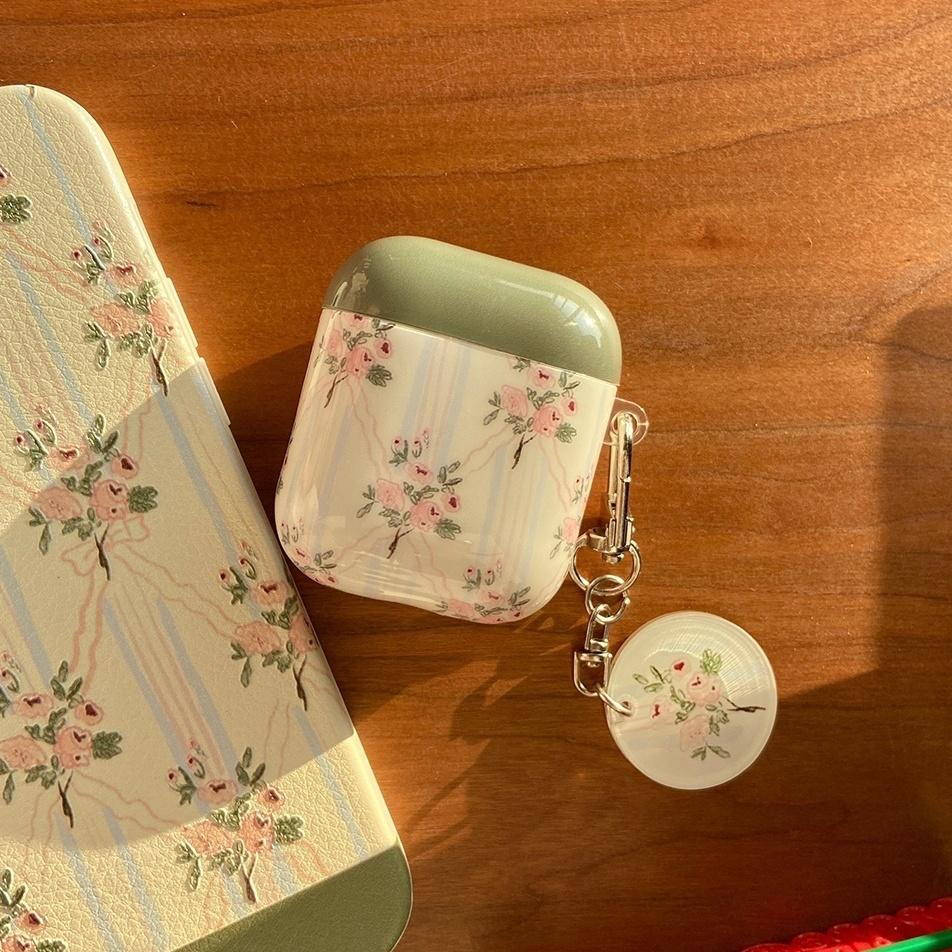 쏠띵즈 장미 부케 에어팟 키링 케이스
