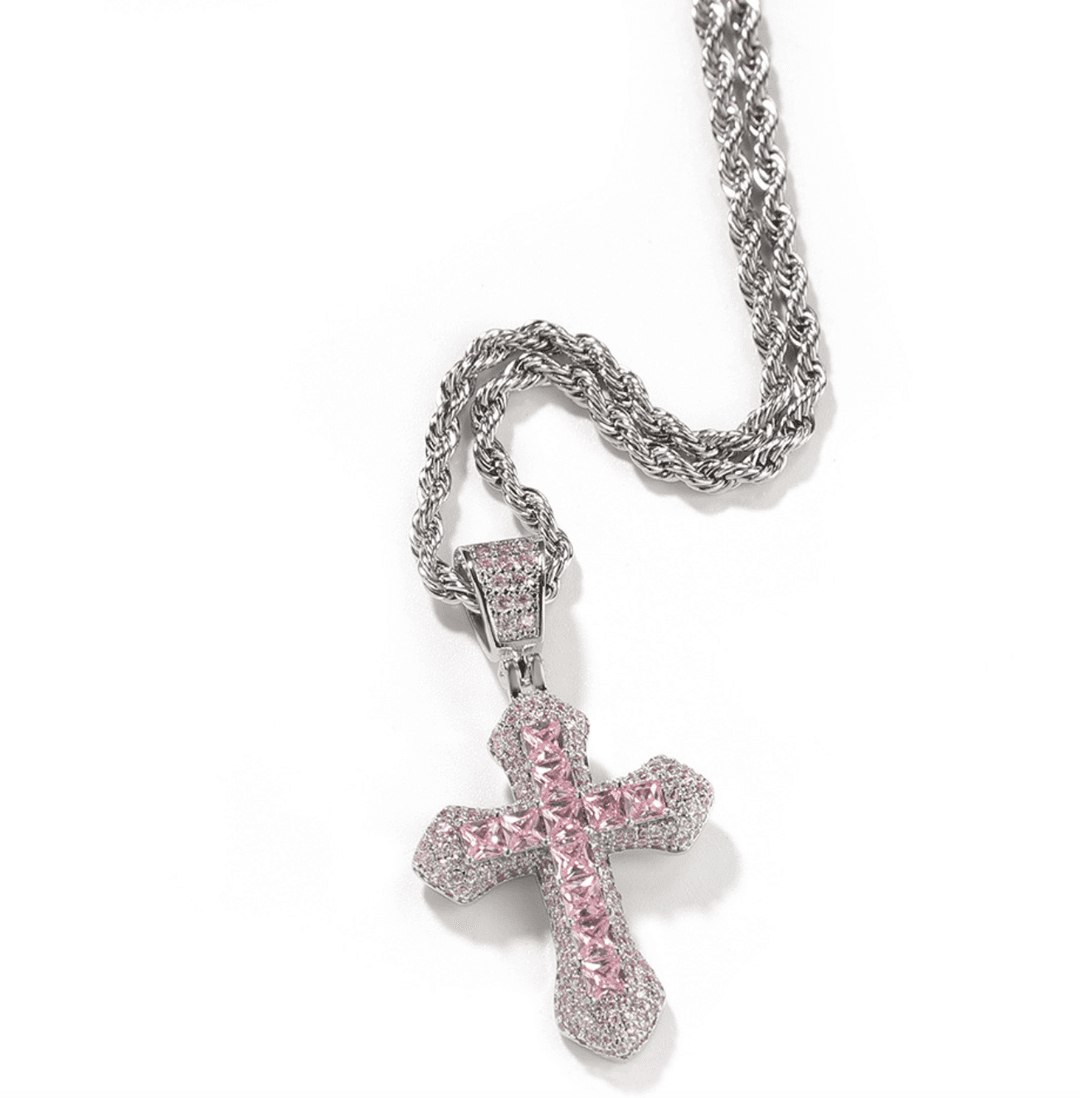 Luxurious surgical cubic hip lovely cuban long necklace