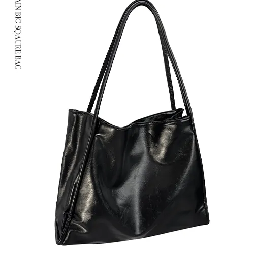 plain big square bag